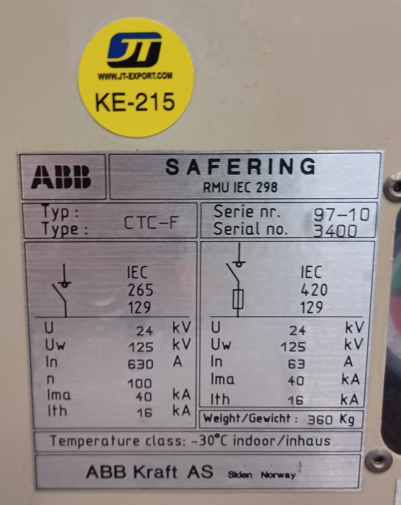 20 kV kojeisto ABB CTC-F