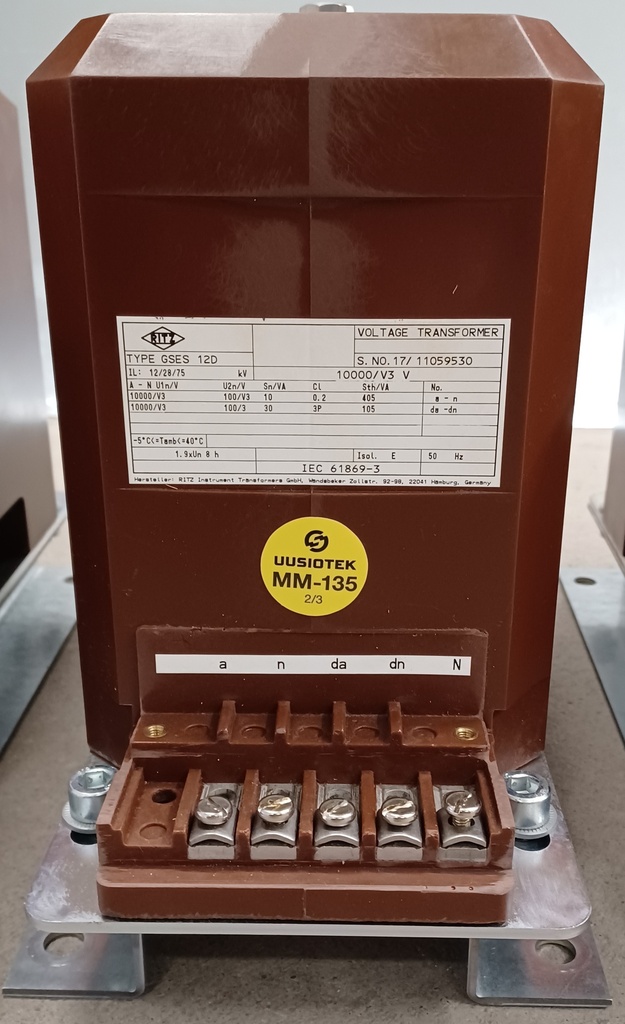 Jännitemuuntaja Ritz GSES 12D 10000:V3/100:V3/100:3 10VA cl 0,2; 30VA