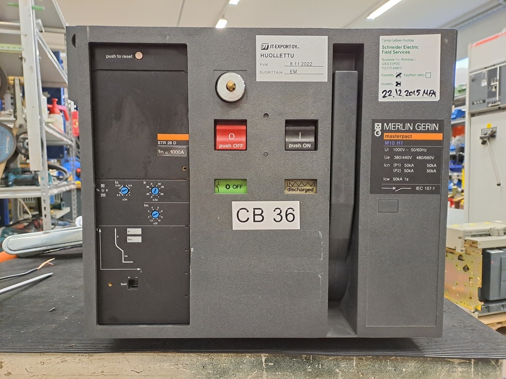 1000A Merlin Gerin Masterpact M10 H1