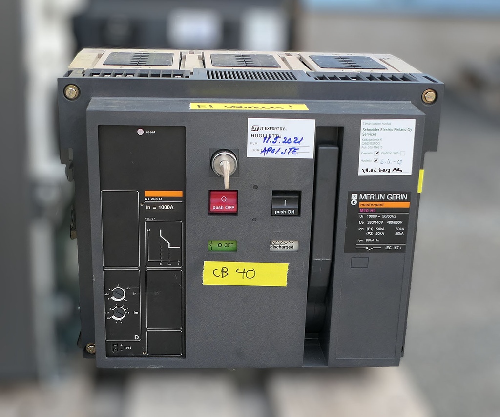 1000A Circuit breaker Merlin Gerin M10 H1