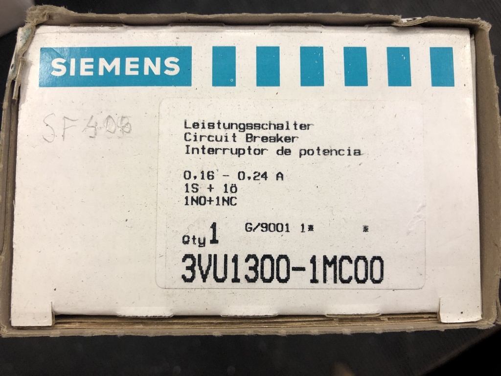 Siemens 3VU1300-1MC00 protective switch 0,16-0,24A