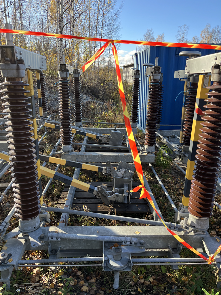 110kV erotin HAPAM 1+2 maadoitusta