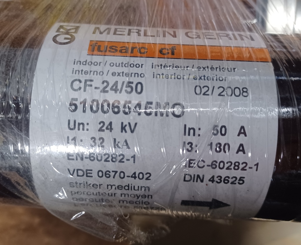 24 kV-50A Merlin Gerin keskijännitesulake