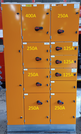 [KE-165] 1600A 230_400V Icw 50kA Ipk 105kA panels 06-07 EAvenue NK1.2C 4/5 low voltage center