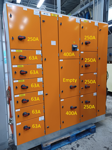 [KE-167] 1600A 230_400V Icw 50kA Ipk 105kA panels EAvenue NK1.1C 1/5 low voltage center