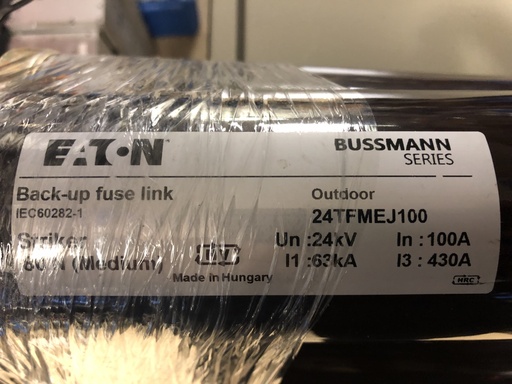 [KJS11] 24 kV-100A EATON medium voltage fuse