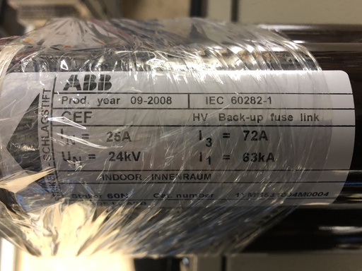 [KJS24] 24 kV-25A ABB medium voltage fuse