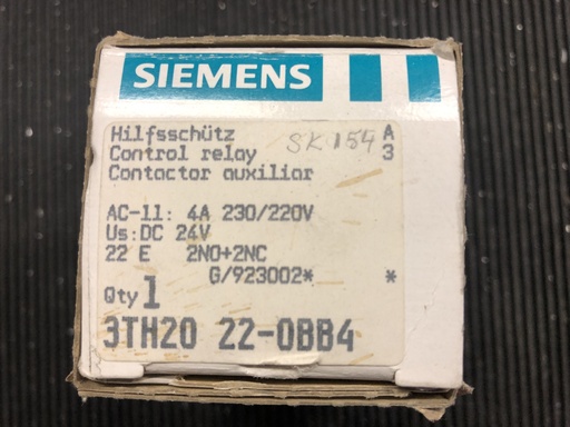 [3TH2022-0BB4] Siemens 3TH2022-0BB4 contactor 24VDC