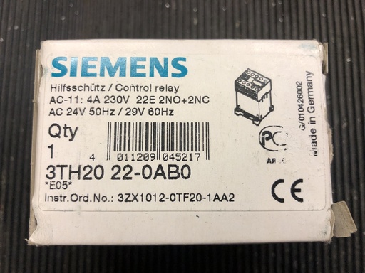 [3TH2022-0AB0] Siemens 3TH2022-0AB0 control relay 24VDC