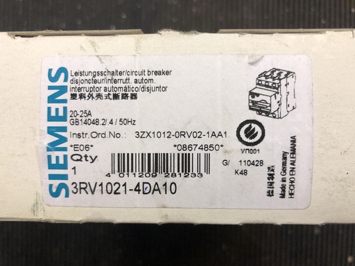[3RV1021-4DA10] Siemens 3RV1021-4DA10 protective switch 20-25A
