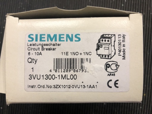 [3VU1300-1ML00] Siemens 3VU1300-1ML00 protective switch 6-10A
