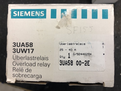 [3UA5800-2E] Siemens 3UA5800-2E overload relay 25-40A