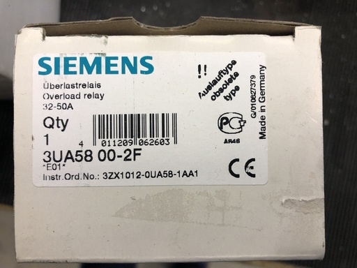 [3UA5800-2F] Siemens 3UA5800-2F overload relay 32-50A