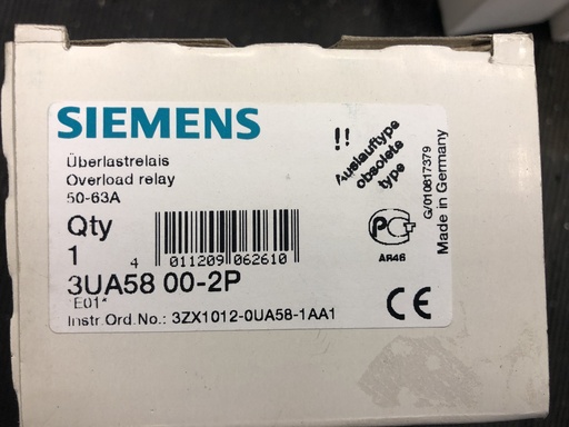[3UA5800-2P] Siemens 3UA5800-2P overload relay 50-63A