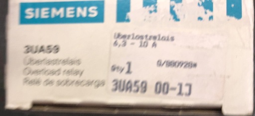 [3UA5900-1J] Siemens Siemens 3UA5900-1J overload relay 6,3-10A